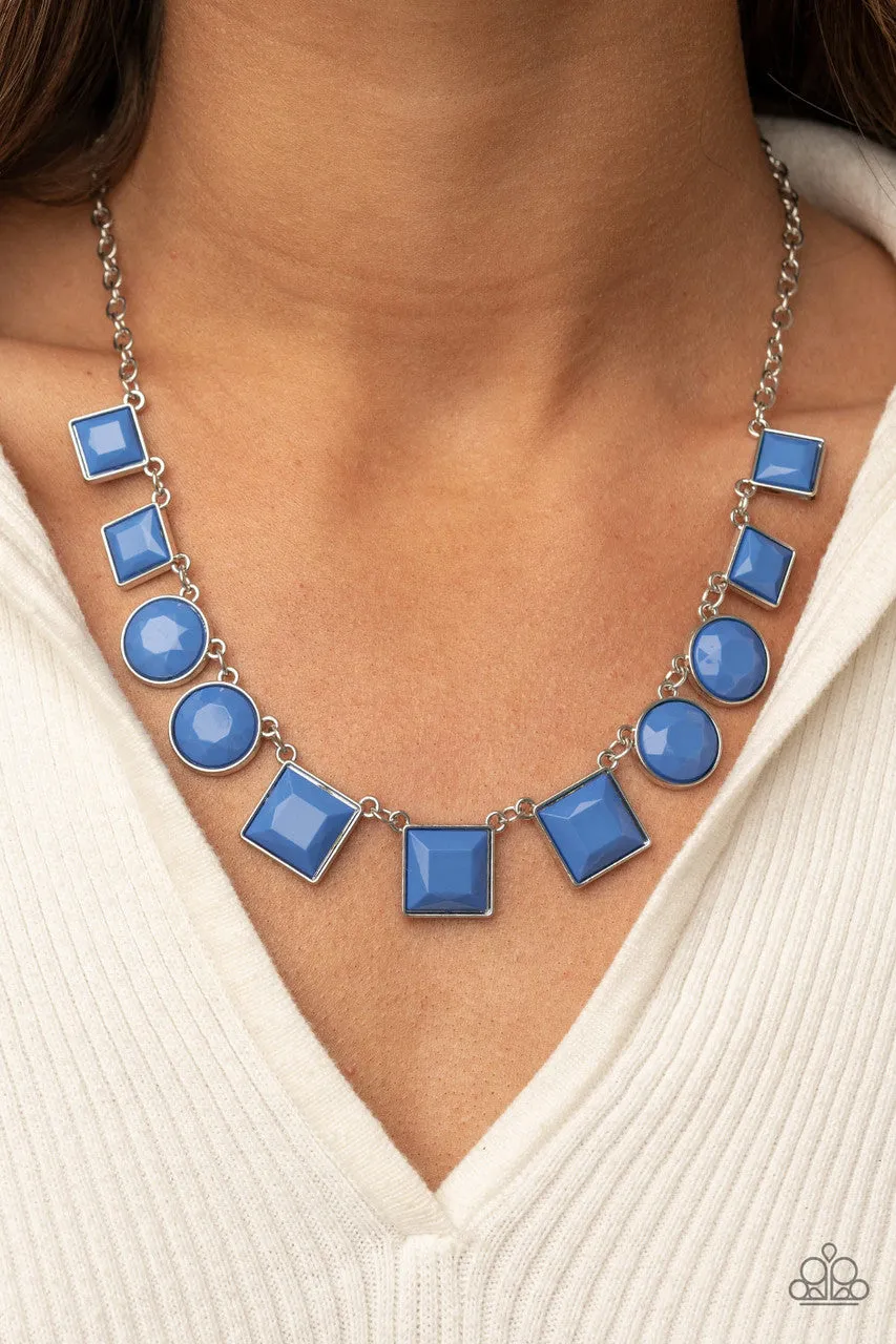 Tic Tac TREND Blue Paparazzi Necklace