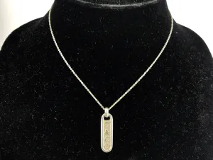 Tiffany & Co Sterling Silver T&Co Bar Pendant Necklace