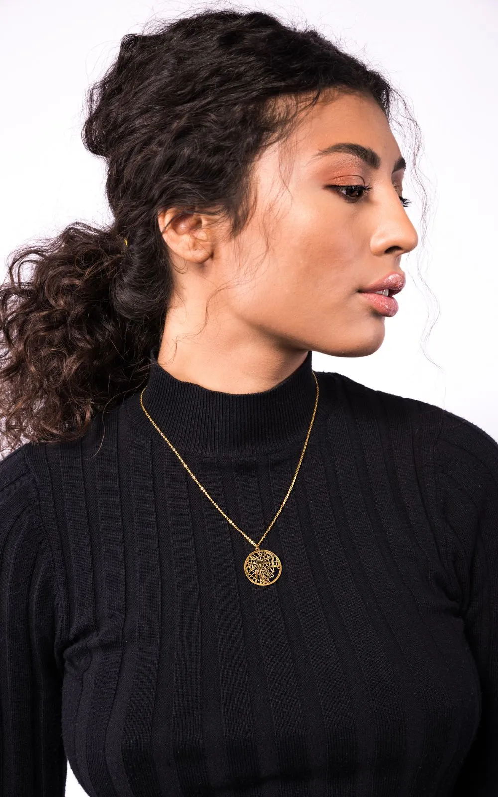 Tokyo Gold - City Map Necklace