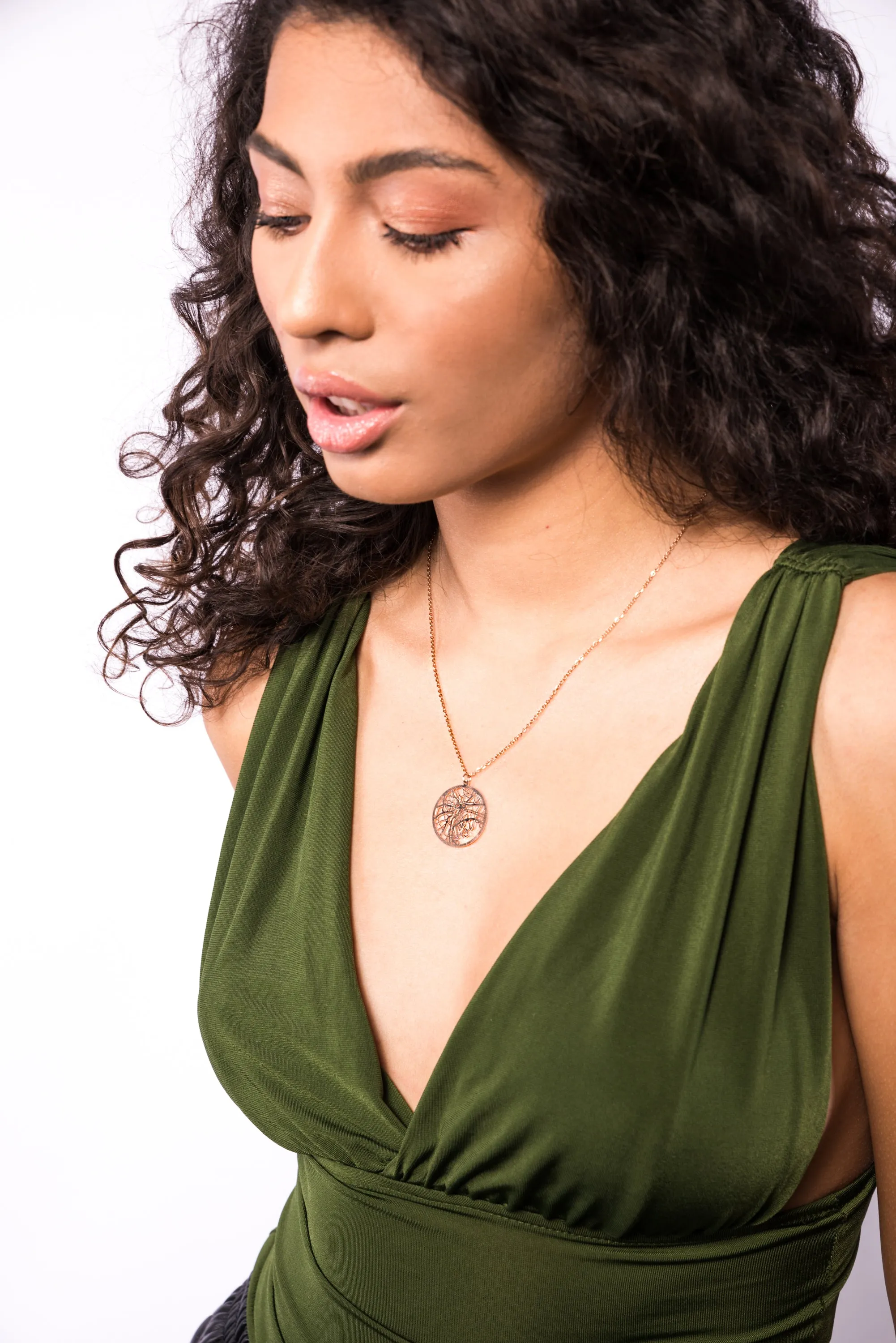 Tokyo Rose Gold - City Map Necklace