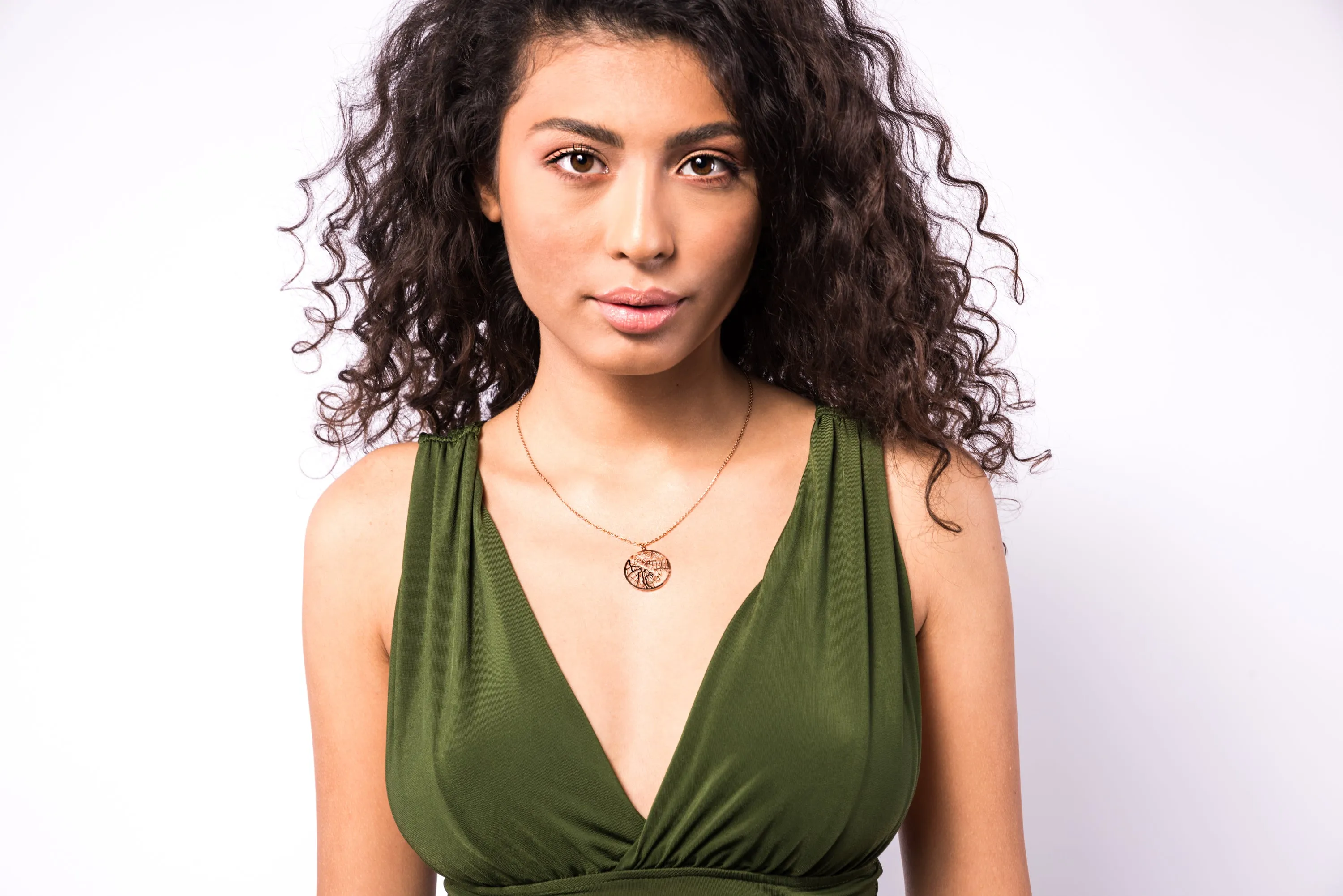Tokyo Rose Gold - City Map Necklace