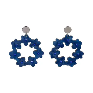 Toolally Crystal Blossom Hoop Earrings