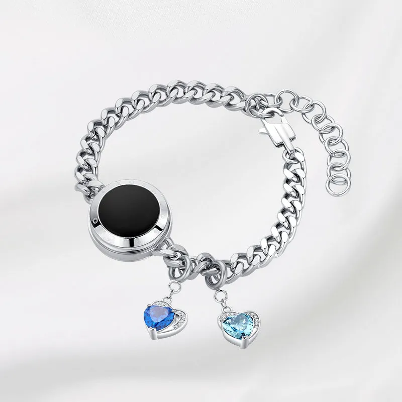 totwoo Birthstone Heart Charms(Silver/Rose Gold)