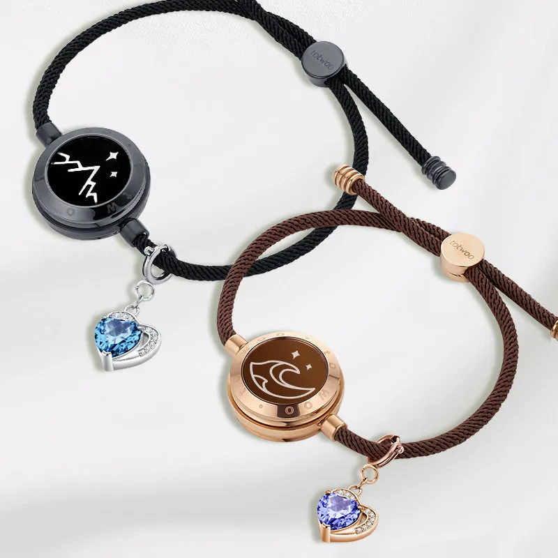totwoo Birthstone Heart Charms(Silver/Rose Gold)