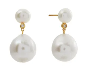 Tully Gold Freshwater Pear Earrings