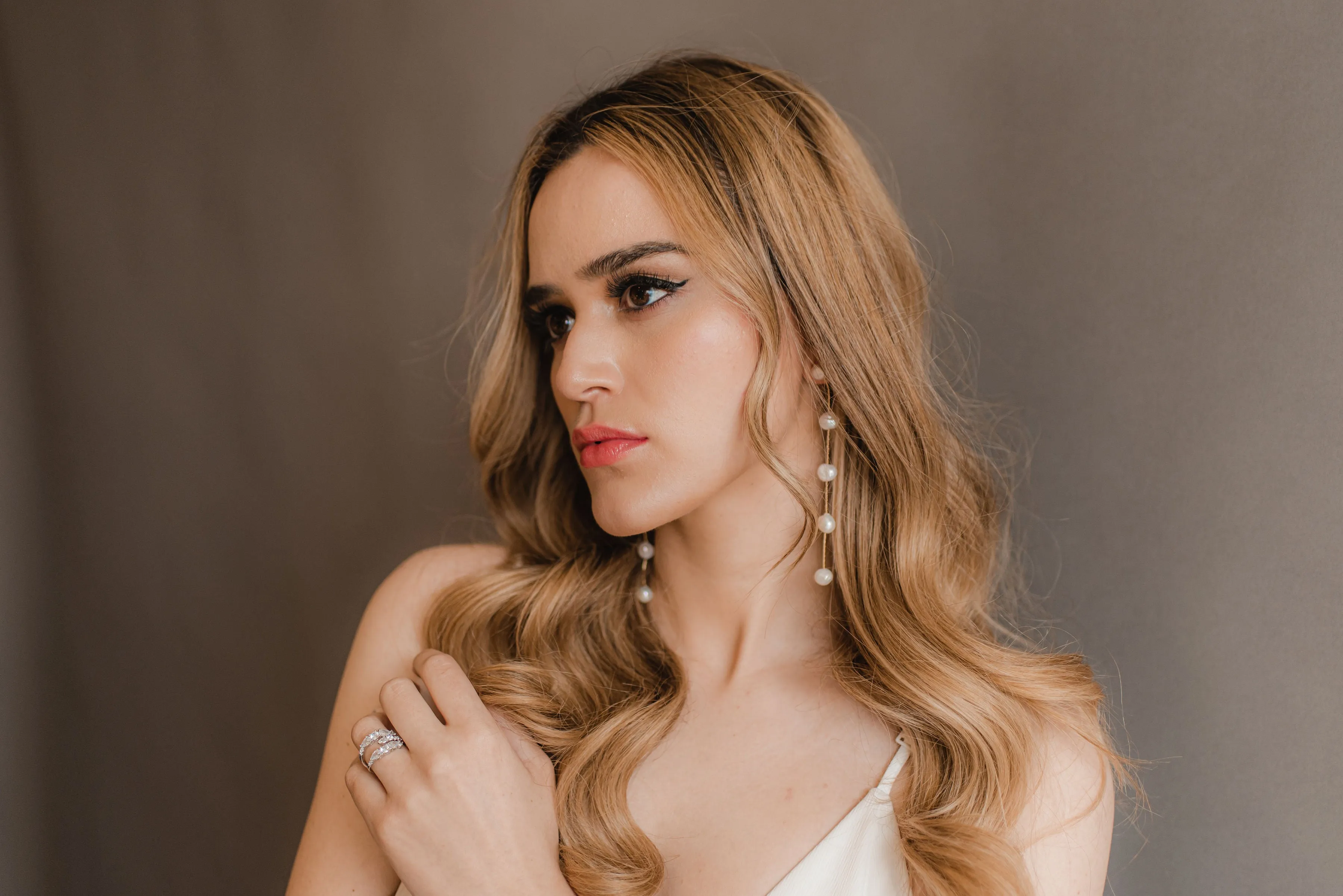 Tulum freshwater pearl earrings