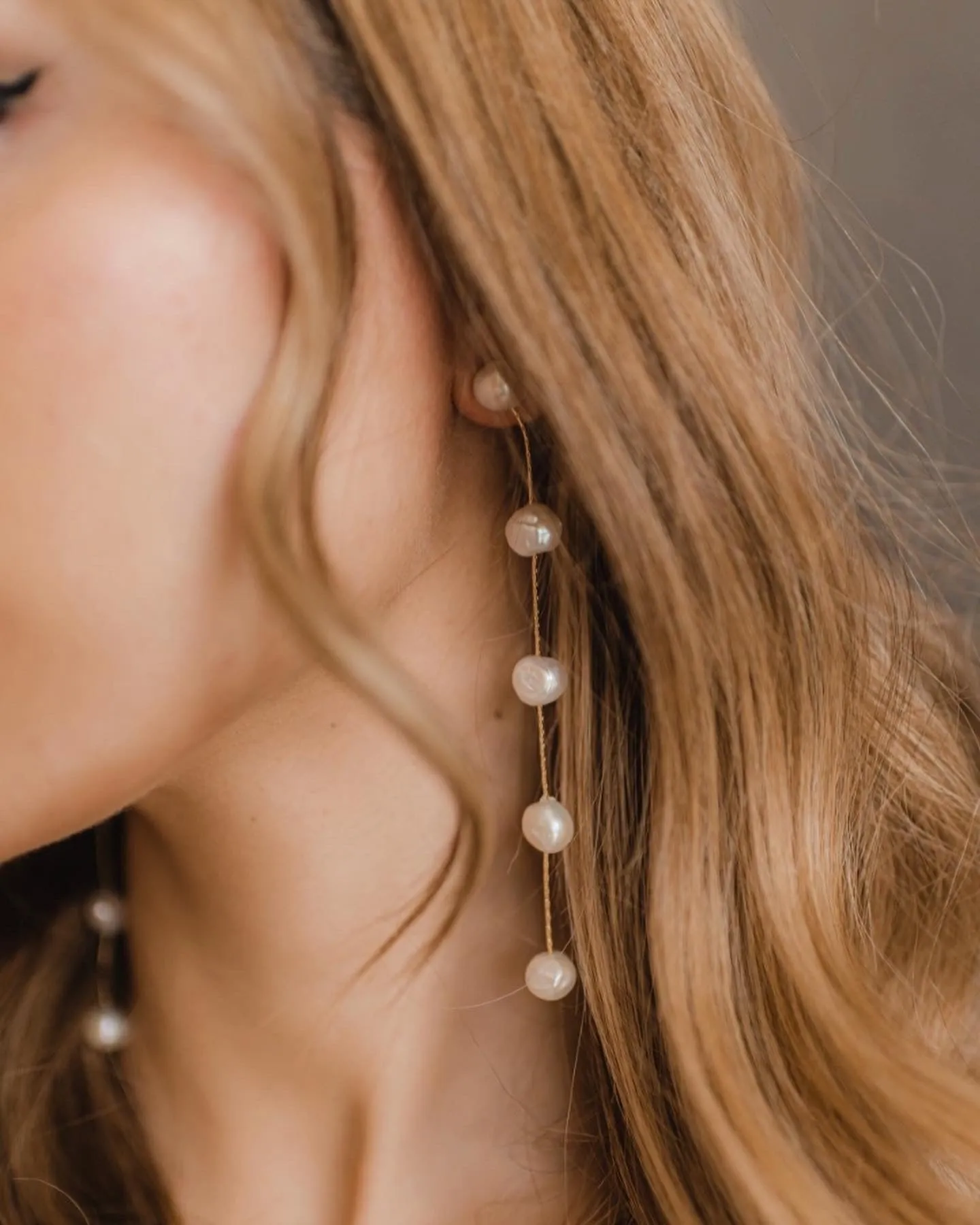 Tulum freshwater pearl earrings