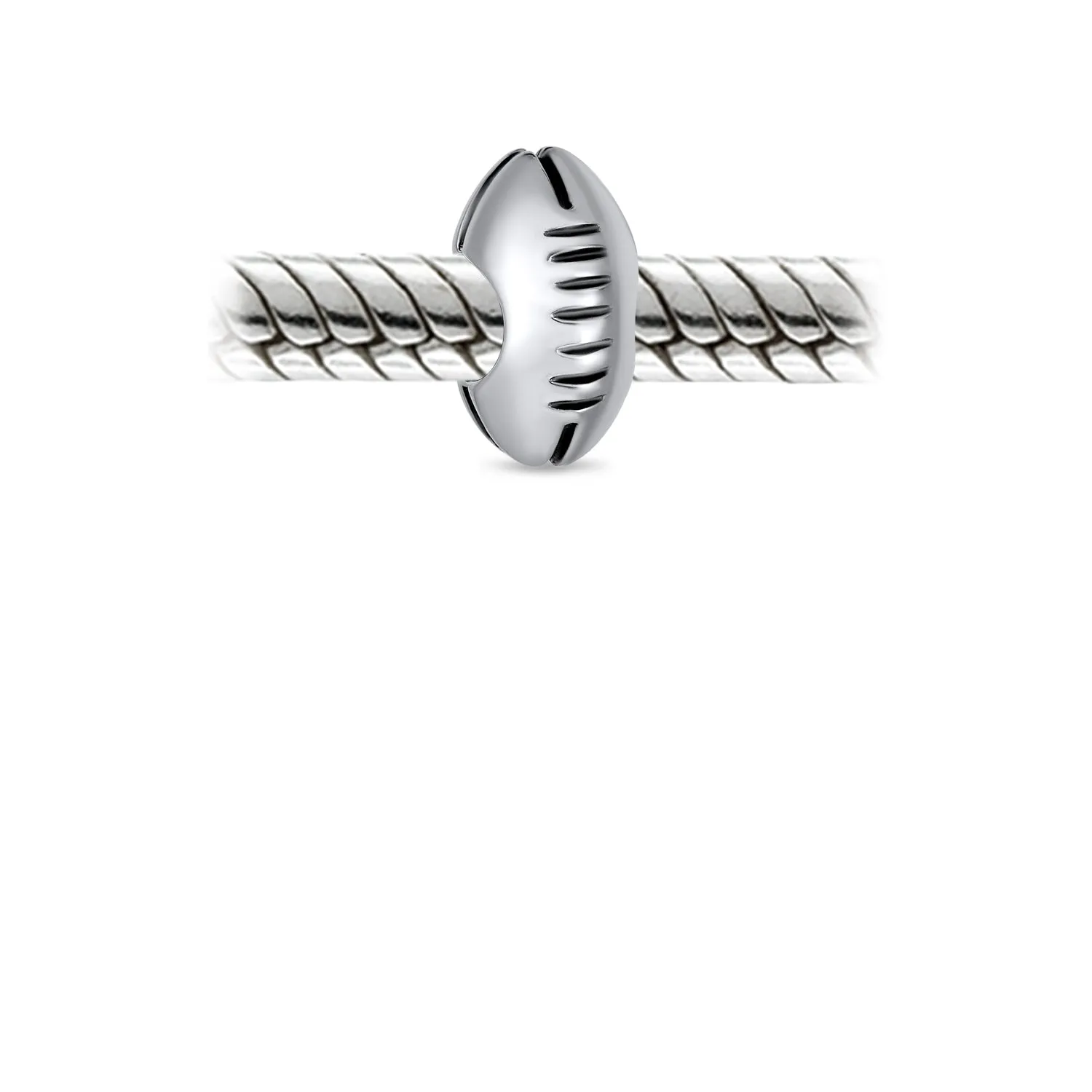 USA Rugby Sports Charm Bead Mom Sterling Silver for European Bracelet