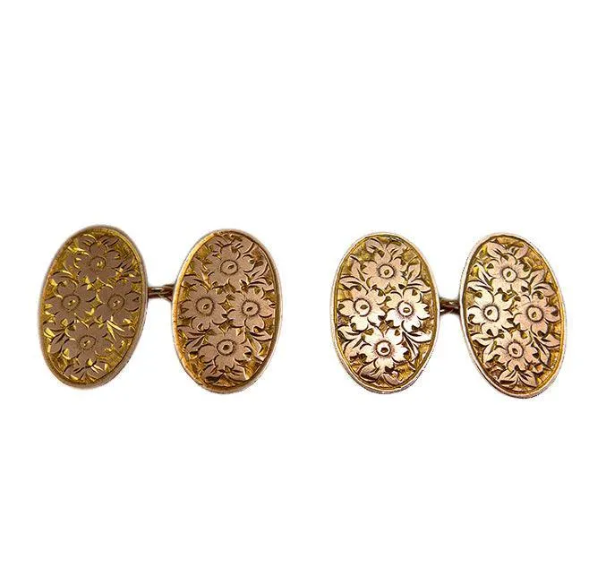 Victorian Hardy Brothers 9ct Gold Cufflinks