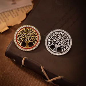 Vintage Diamond Tree of Life Brooch Corsage Pin 4 Pack