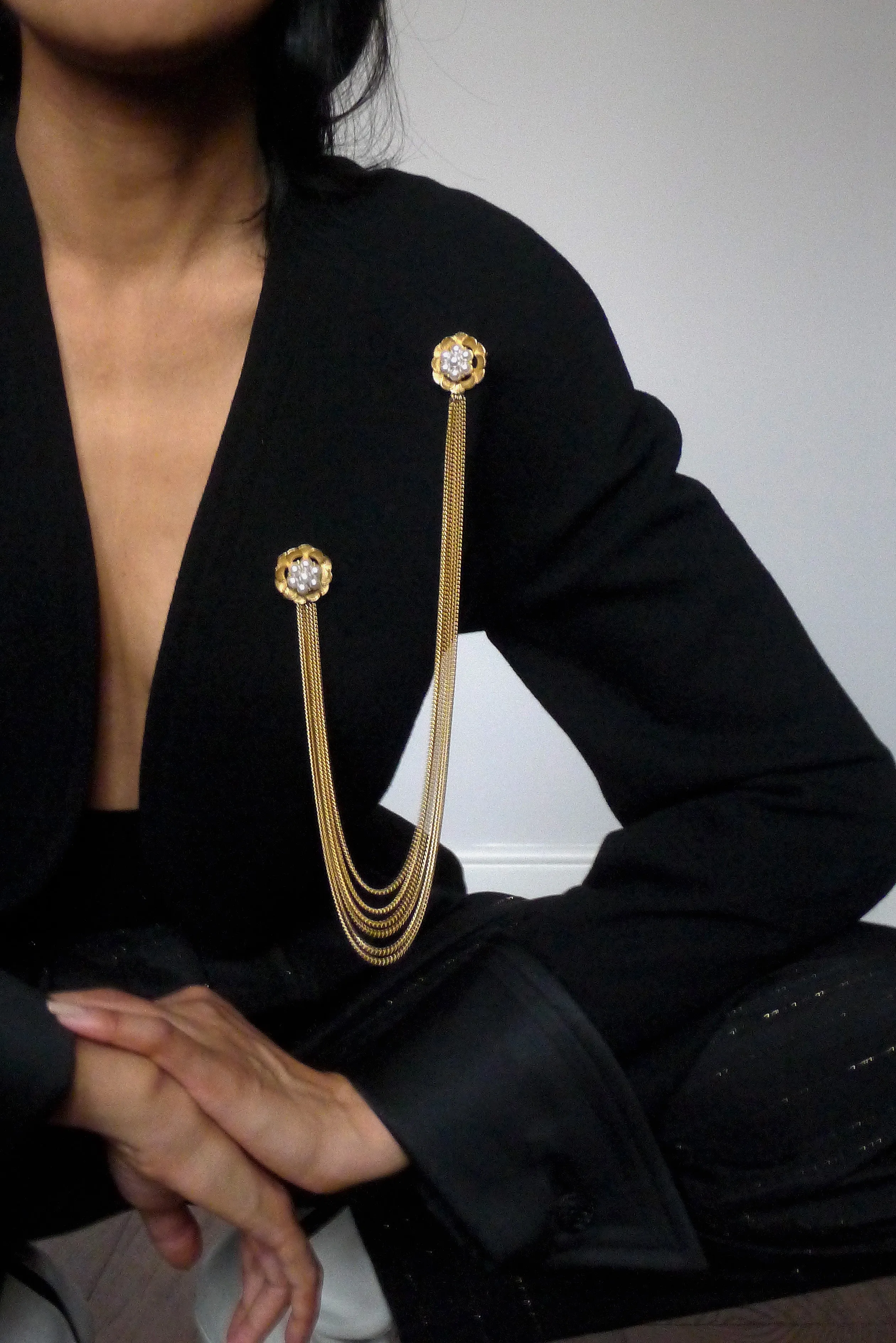 Vintage Double Motif Brooch