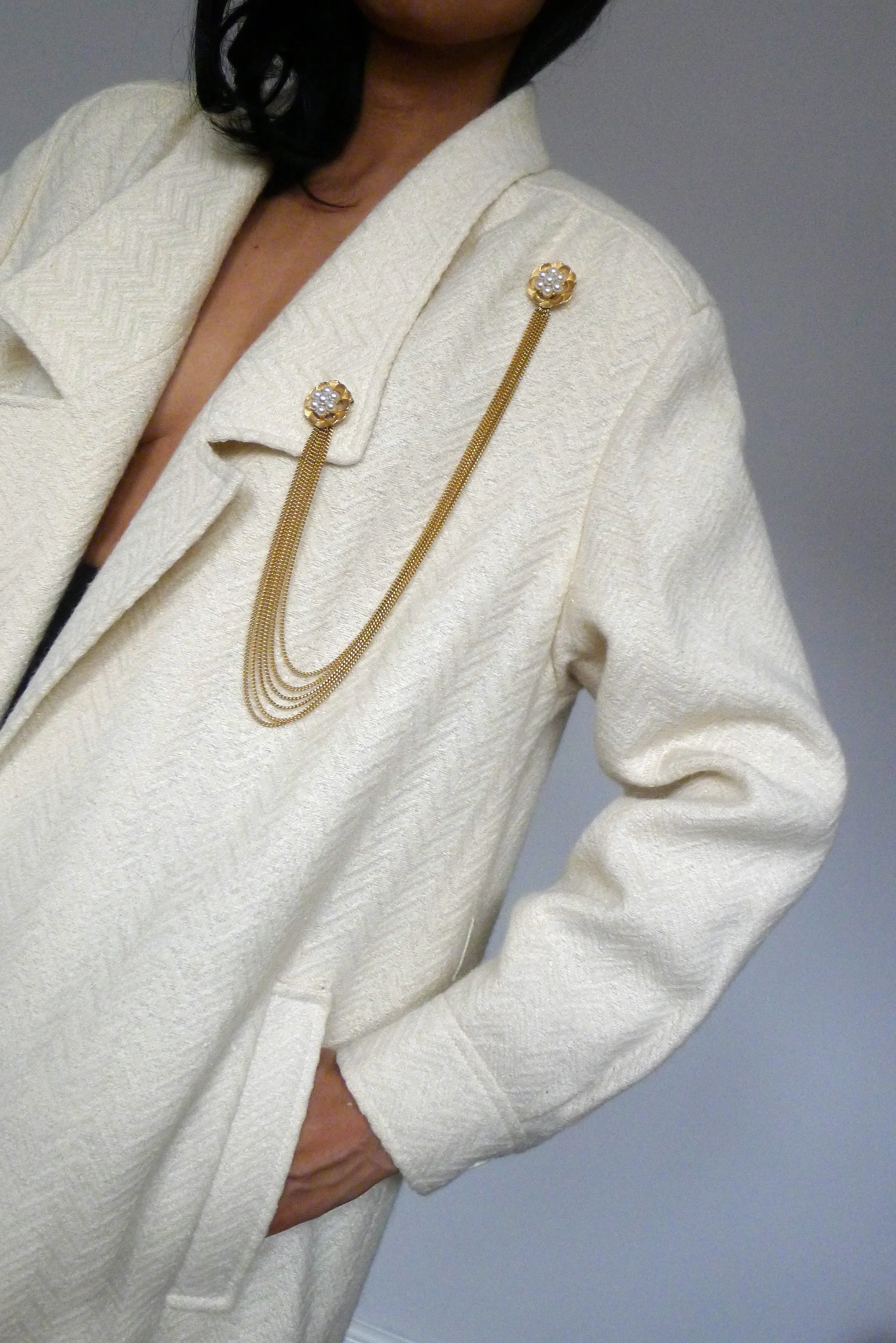 Vintage Double Motif Brooch