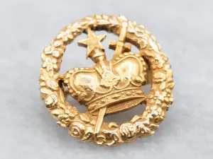 Vintage Gold Knights Templar Pin