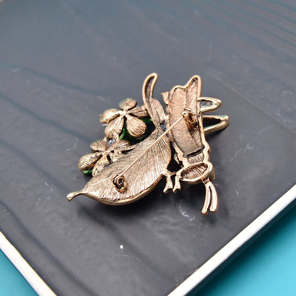 Vintage Grasshopper Brooch