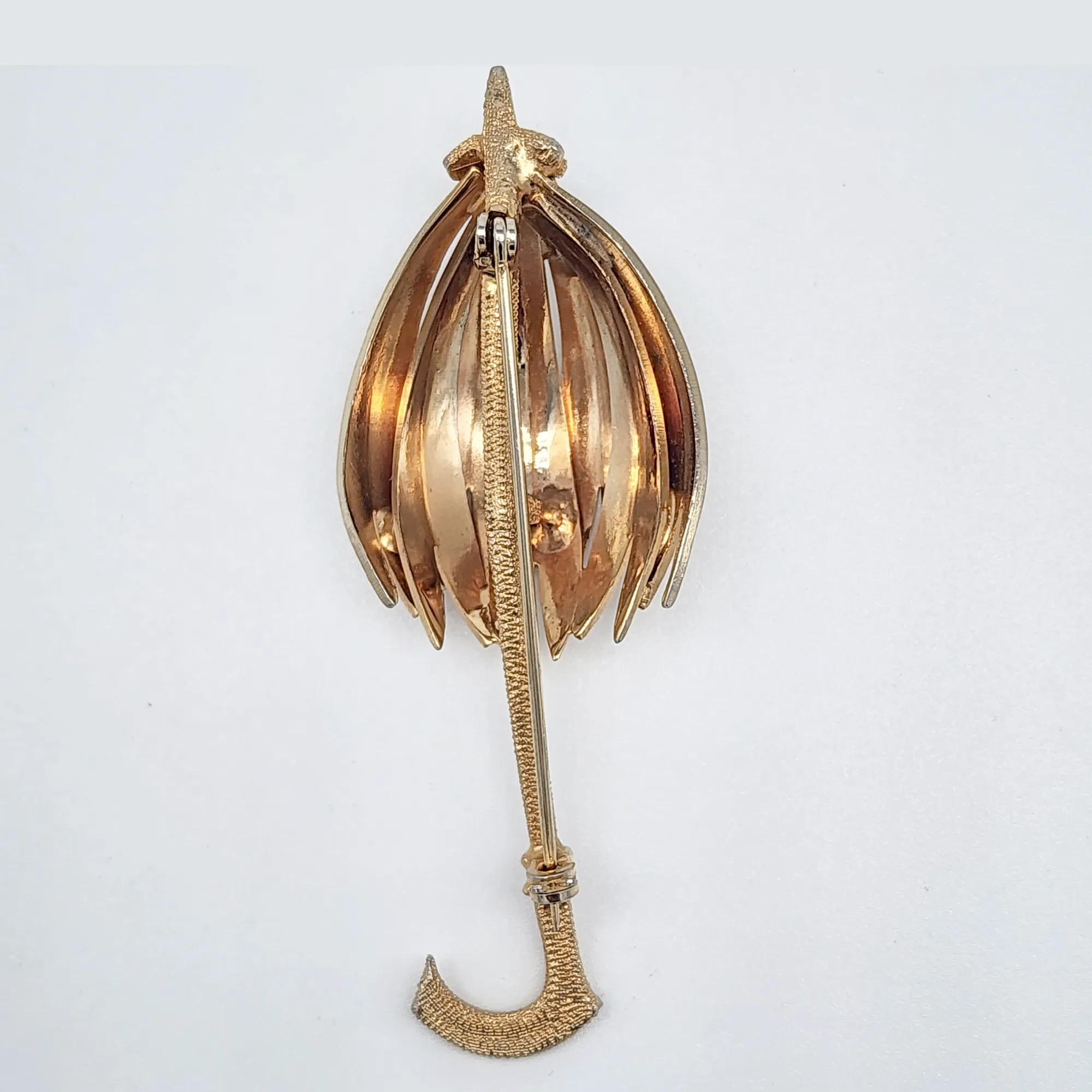 Vintage Umbrella or Parasol Brooch