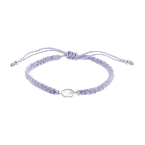 Wax Cord Braided Mother of Pearl Anklet