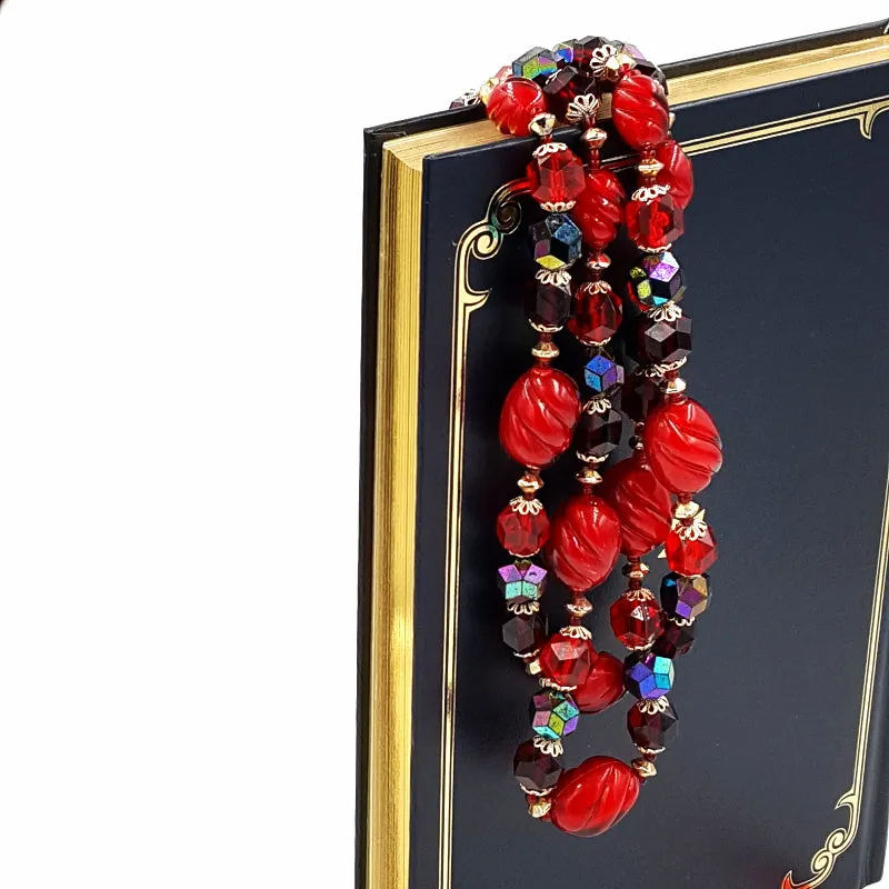 West Germany Vintage Necklace, Roman Rhinestone Bracelet and AAi Brooch