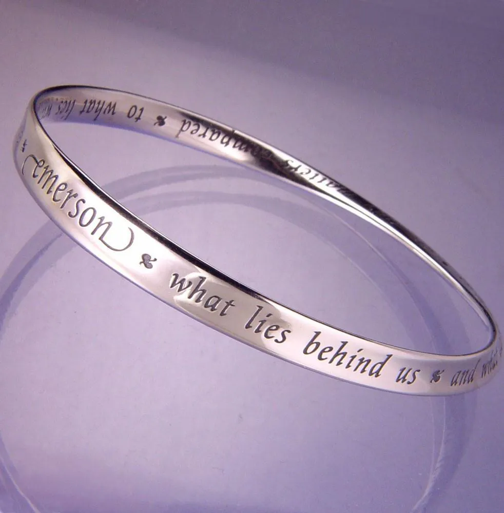 What Lies Within - Ralph Waldo Emerson Bracelet