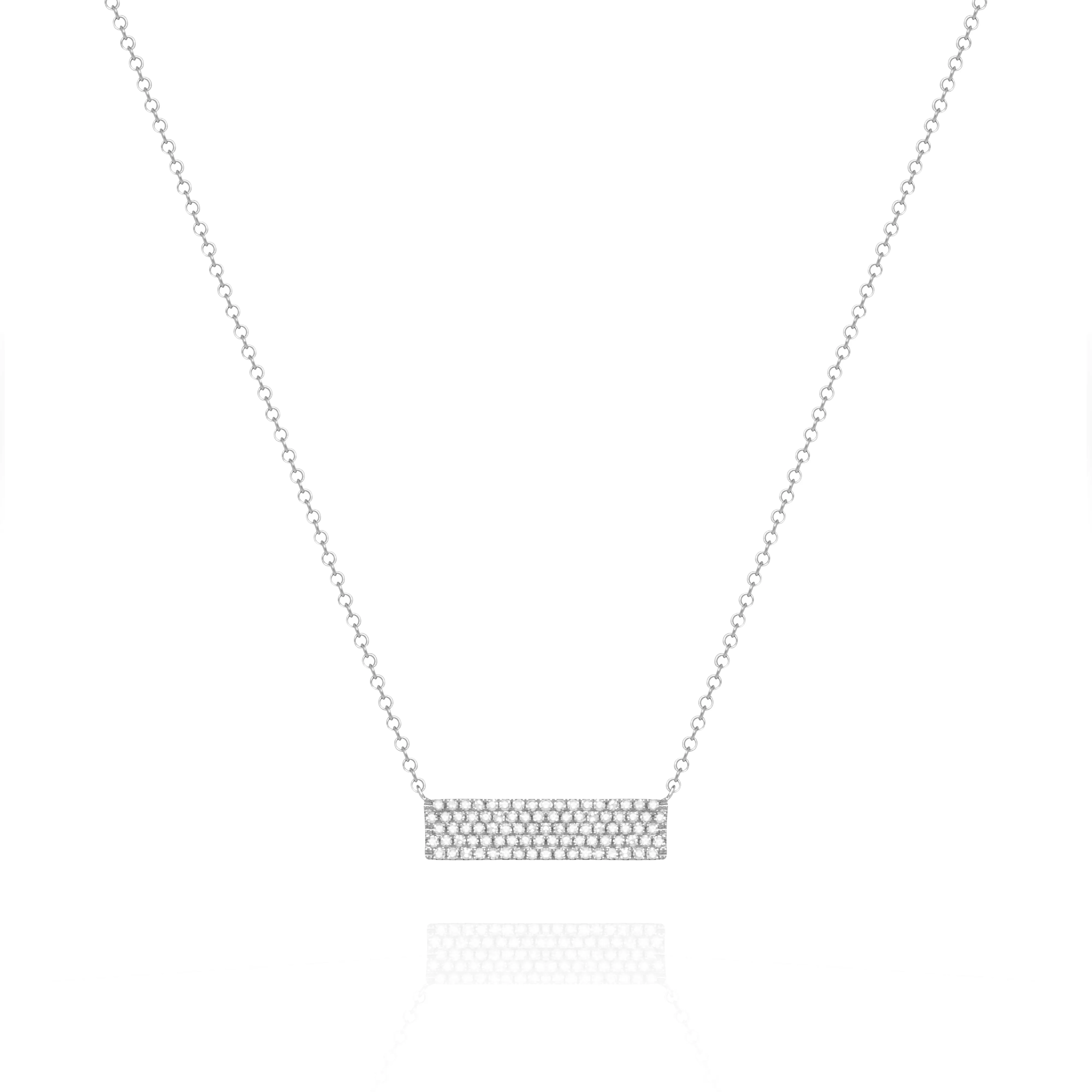 White Bar Necklace