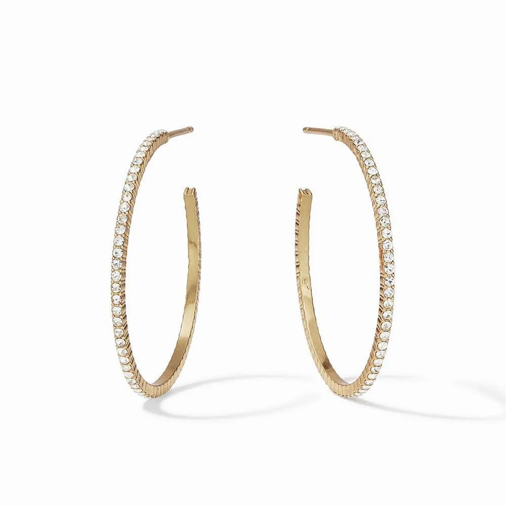 Windsor Crystal Hoop Earrings