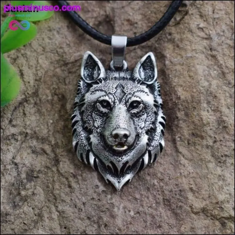 Wolf Head Viking Necklace and Pendant with Animal Power