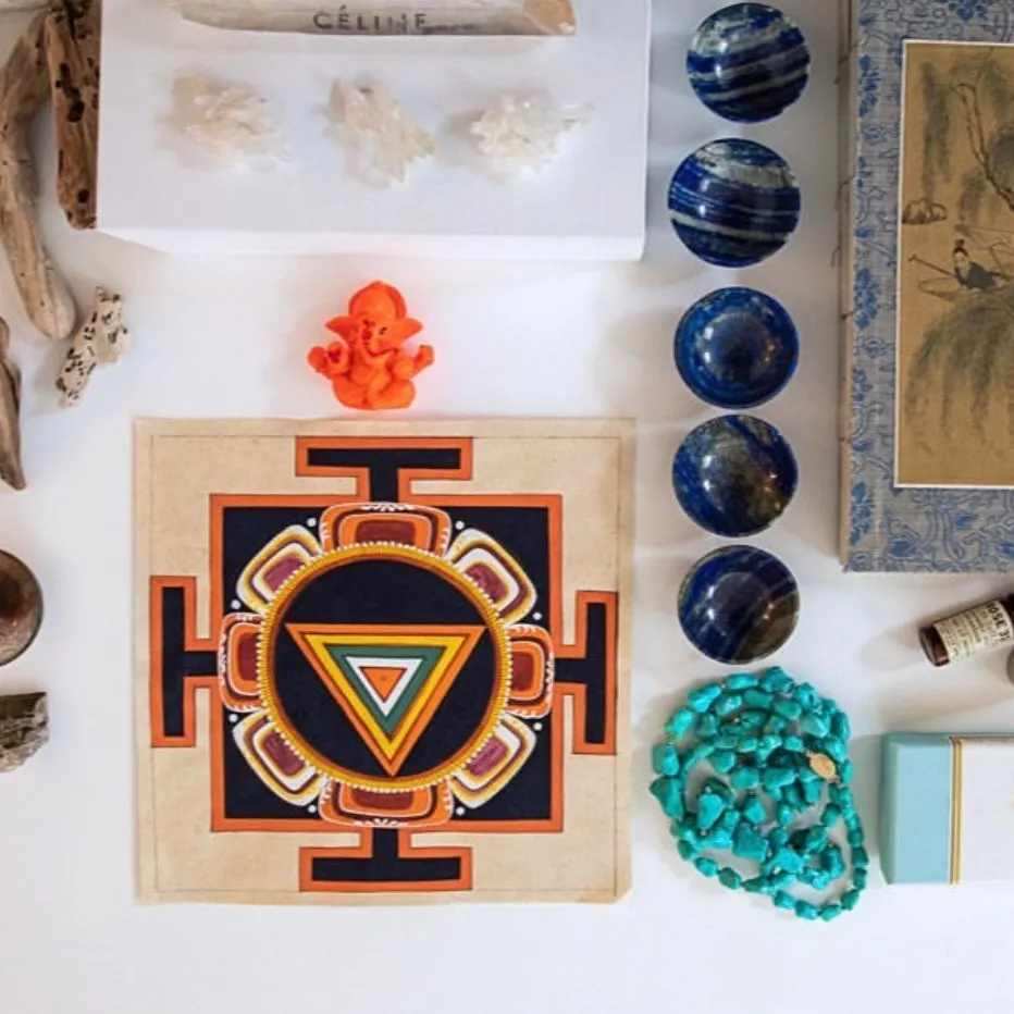 Yantra Chakra & Trillion Diamond Necklace
