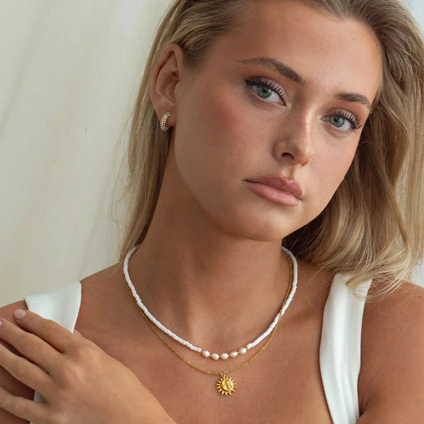 Zuri - Crystal Hoop Earrings
